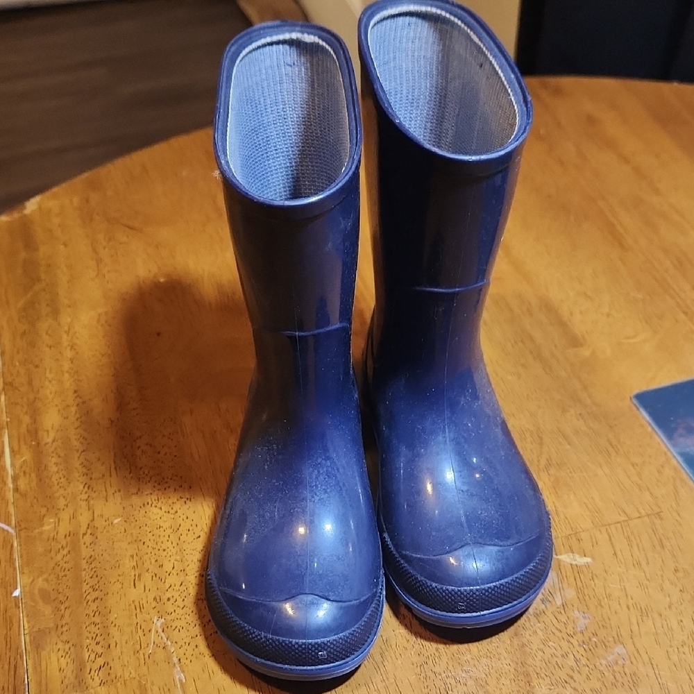 Kids Blue Rain Boots Size 7-8 - Picture 4 of 5